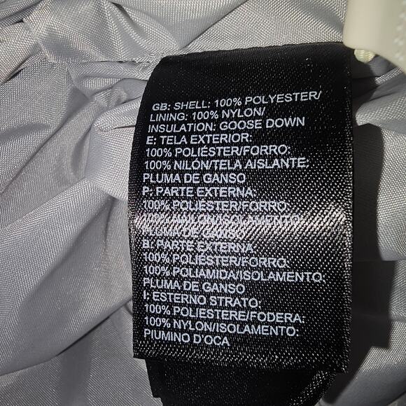 Northface Goosedown, 600 Fill,  Winter White, Puffer Jacket Large PTP 21.5 L. 25 - Picture 9 of 11